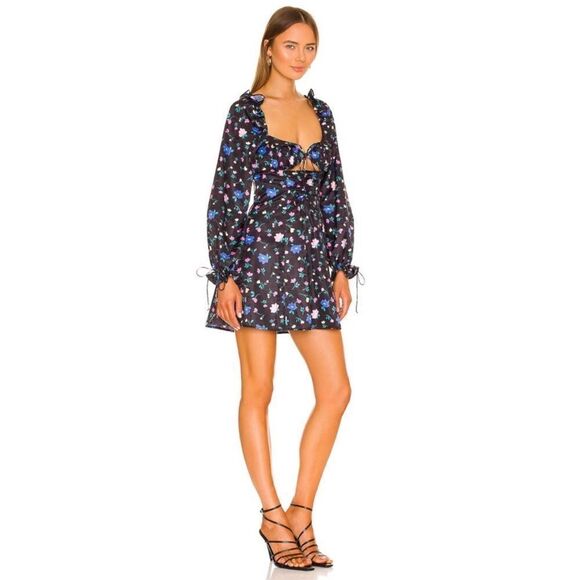 NWT For Love & Lemons Revolve Lexy Mini Dress SMALL - Picture 15 of 15